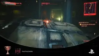 Cyberpunk 2077 Got a trophy for killing A Super AI Tank With the President