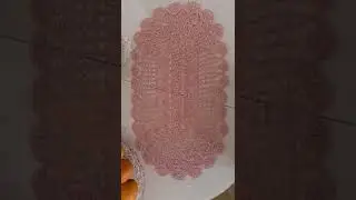 Овальная салфетка крючком