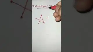 How to draw star without stop| draw shape #shorts #shortvideo #shape #maths