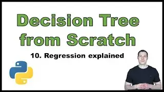 Coding a Decision Tree from Scratch in Python p.10: Regression explained