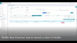 Pavillio Best Practices how to rework a claim in Pavillio