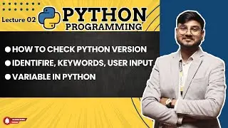 Identifier , keywords , variable in Python, User input in python, How to take input in Python, Day 2