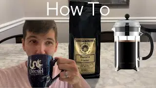 How to Open a Sealed Bag of Coffee (and brew in a french press)
