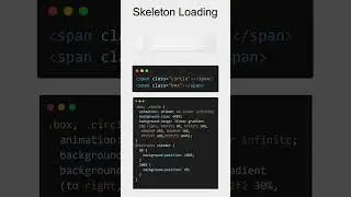 Skeleton Loading Animation in HTML and CSS 