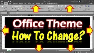 How to Change Microsoft Office Color Themes || Dark Gray || White || Colorful