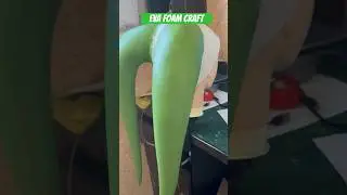 Green tantacles made from eva foam. #cosplay #craft #props