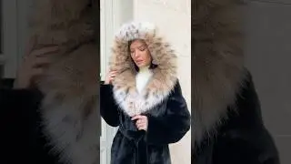 Роскошная норковая шуба с капюшоном из рыси от производителя Furmonde.ru #furmonde #норковаяшуба