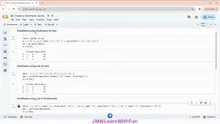 Create a Dataframe in Google Colab