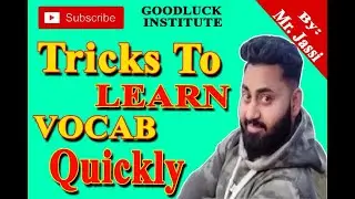 How to Learn Vocabulary fast ? Easy & Effective Trick || By Mr. Jassi