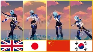 Which is the BEST language for EULA's Combat? / EULA attacks and skills in 4 different languages.