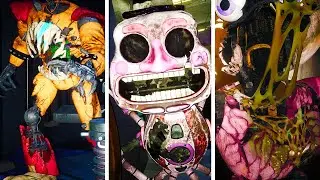FNAF Security Breach RUIN DLC - All Game Over Scenes (4K 60FPS)