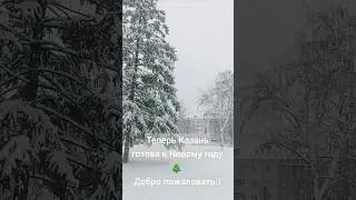уютная зима 🩵 [25 декабря 2023] #Казань #зима #youtubeshorts #nature #snow