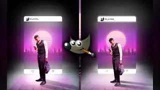 Edit 3D Instagram Glowing Effect Using Gimp