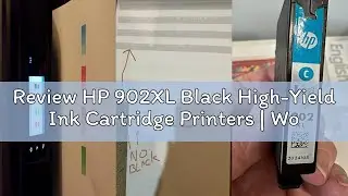 Review HP 902XL Black High-Yield Ink Cartridge Printers | Works with Printer Series: OfficeJet 6954,
