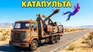 I BUILT A CATAPULT AND A SIDECAR SURVIVAL BIKE In The Long Drive