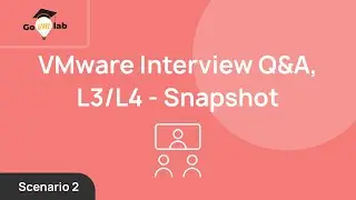 Scenario No.2: Virtual Machine Snapshot - VMware L3 Interview Questions and Answers