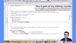 Heap Sort - Part 12 Heap Sort implementation using Java