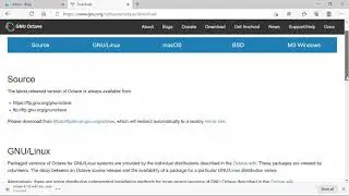 Installing Octave