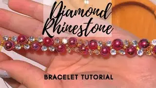 Diy Cute Beaded Bracelet Making | Pearl, Crystal and Stones Bracelet #beadedbracelet #handmade