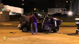 Неадекватный водитель устроил ДТП на востоке Москвы