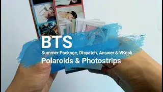 Unboxing BTS Summer Package, Dispatch & Answer polaroids + Vkook photostrips