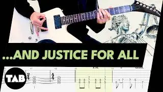 AND JUSTICE FOR ALL Metallica Guitar TAB | Lesson | Tutorial | Cover