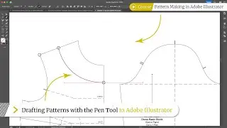 Using the pen tool to draft patterns in Adobe Illustrator - Digital pattern cutting tutorial