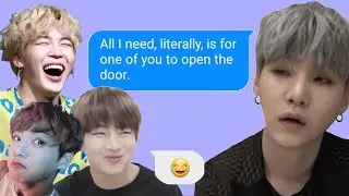 BTS Texts - Suga locked himself out
