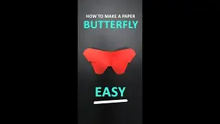 ORIGAMI BUTTERFLY EASY - HOW TO MAKE A PAPER BUTTERFLY #shorts