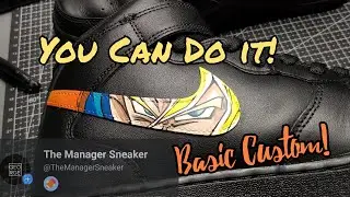 Air Force 1 Custom swoosh Goku!