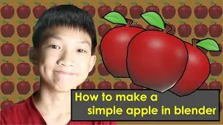 How to make a simple apple in blender (making simple objects ep 8)