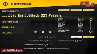 Logitech G27 - Game Stock Car Extreme Settings