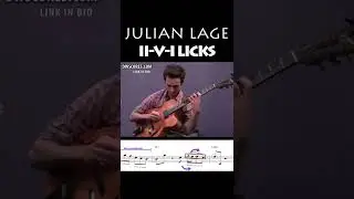 Someday MINOR PENTATONIC lick will come over II V I by Julian Lage