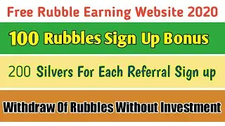 Withdraw Proof || Best Free Rubble Earning Website 2020 Without Investment