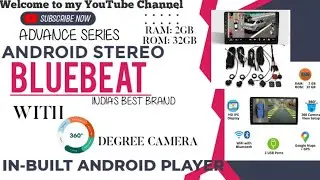 BLUEBEAT Android Stereo with 360° Bird View Camera Connect in Android System 2gb Ram 16gb Rom