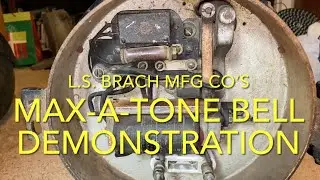 L.S. Brach MFG Co "Max-a-tone" Bell Volume Adjustment Feature (USA Railroad Crossing Bell)