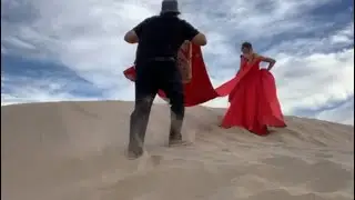 Sand Dunes, Utah photoshoot BTS