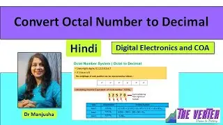 Octal to decimal conversion in Hindi