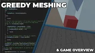 Greedy Voxel Meshing & Game Introduction | DevLog #1 | Dwarf Game