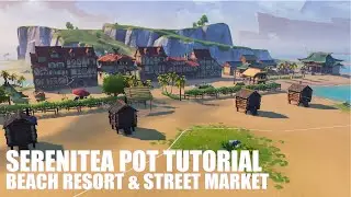 My Serenitea Pot | Beach Resort & Street Market | Genshin Impact