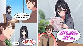 [Manga Dub] I visited a marriage agency and ran into the girl I had a crush on in high school...