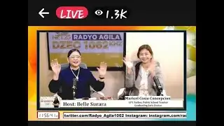 MC Concepcion of Ka-Talks and Breakthroughs gets interviewed on Radyo Agila by Ma'am Belle Surara