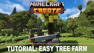 EASY Compact Tree Farm - Minecraft Create MOD