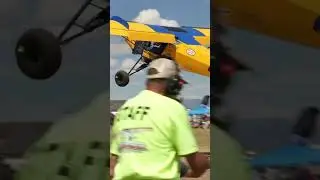 Steve Henry taking off in the Highlander XL at Rocky Mountain STOL