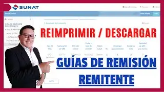 Volver a imprimir o Descargar una Guía de Remisión emitida desde el portal Sunat 2023 - Actualizado