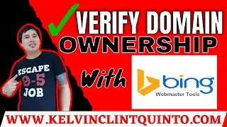 ⛔️HOW TO VERIFY DOMAIN OWNERSHIP WITH BING WEBMASTER TOOLS | WEBSITE TUTORIALS