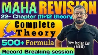 PHYSICS MAHA-REVISION || MHT CET 2022 || COMPLETE THEORY || 500+ FORMULA #mhtet #newindianera