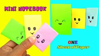 How to make Mini Notebook | DIY - Origami Notebook Making