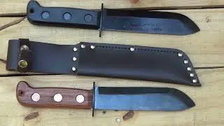 J. Adams Sheffield England - MOD Pattern Survival Knife Handle Comparison