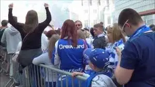 Rondvaart Spelers KAMPIOEN AA GENT MET DE BEKER OP DE LEIE